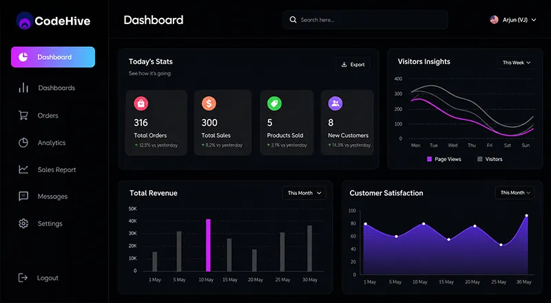 Dark mode illustration